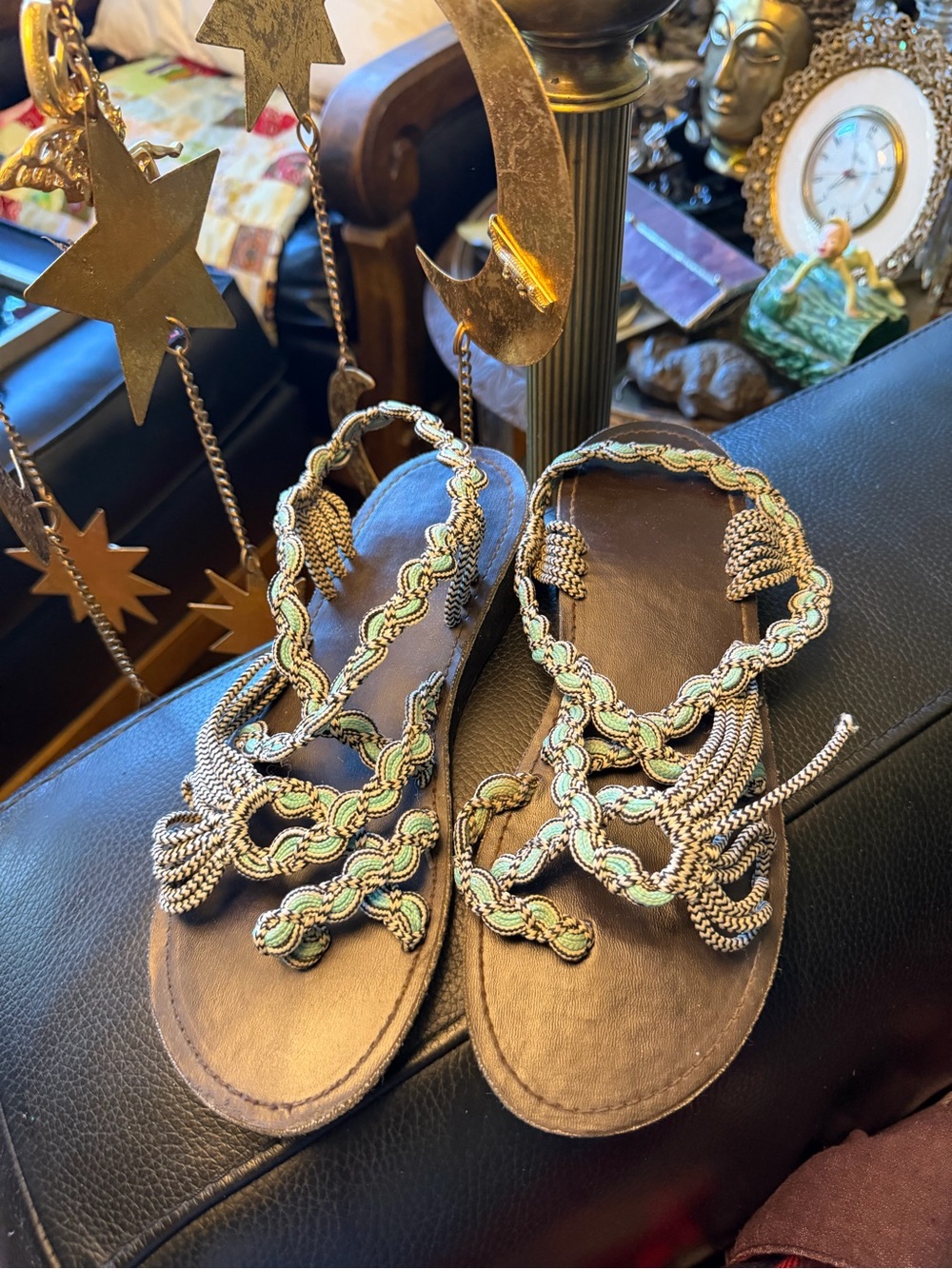 Loki braided sandals women's medium size 8-9